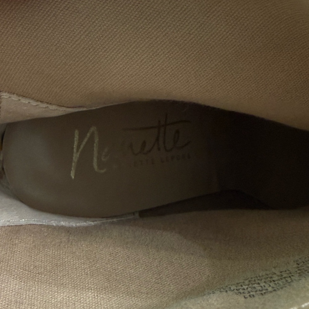 NEW Nanette Lepore Light Pink Leather High Heel Boot Back Zip Cowgirl Size 7.5 - Picture 3 of 5